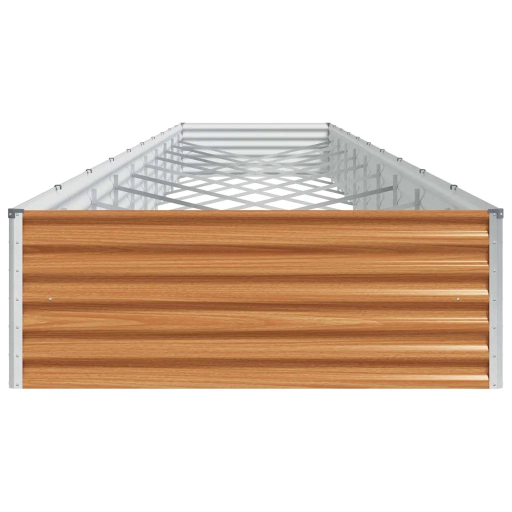 Fioriere | Cassetta per fiori | Letto rialzato da giardino 970 x 100 x 36 cm Acciaio zincato
