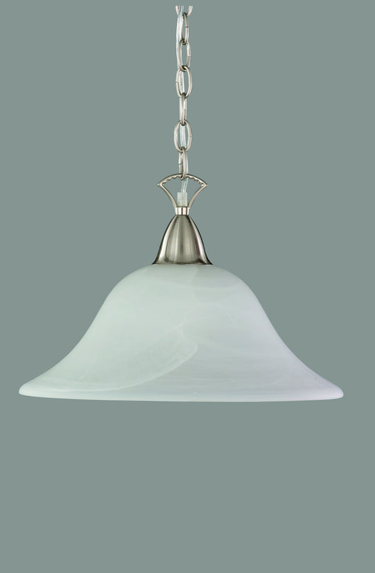 Lampada a Sospensione da Interno  E27 in Metallo Nickel Opaco