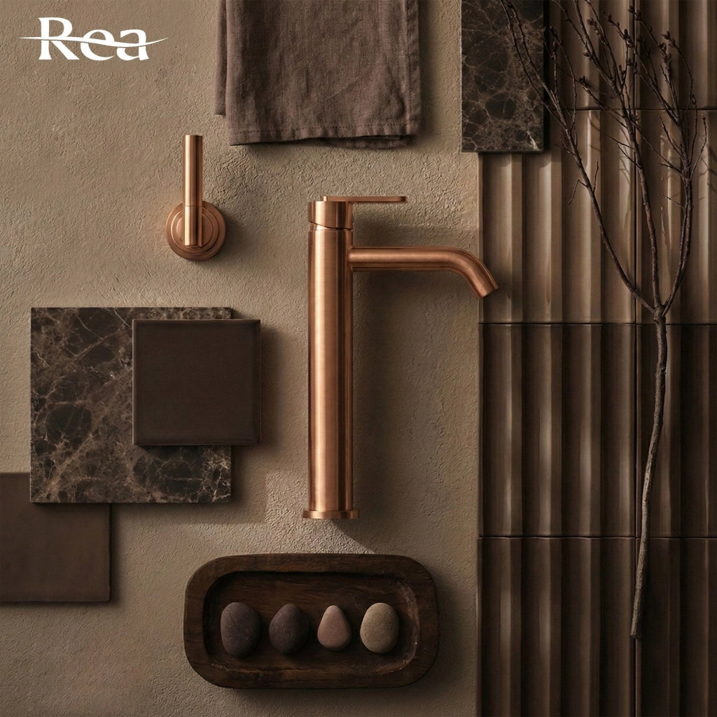 Rubinetto Da Bagno Rea Ontario Brush Copper
