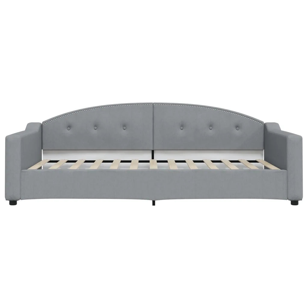 Divano letto | Sof¨¤ letto | Letto singolo Estraibile Grigio Chiaro 100x200 Tessuto