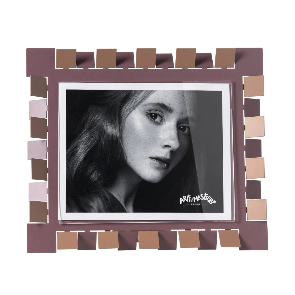 Portafoto Vertigo maxi orizzontale Mocha mousse,viola ametista