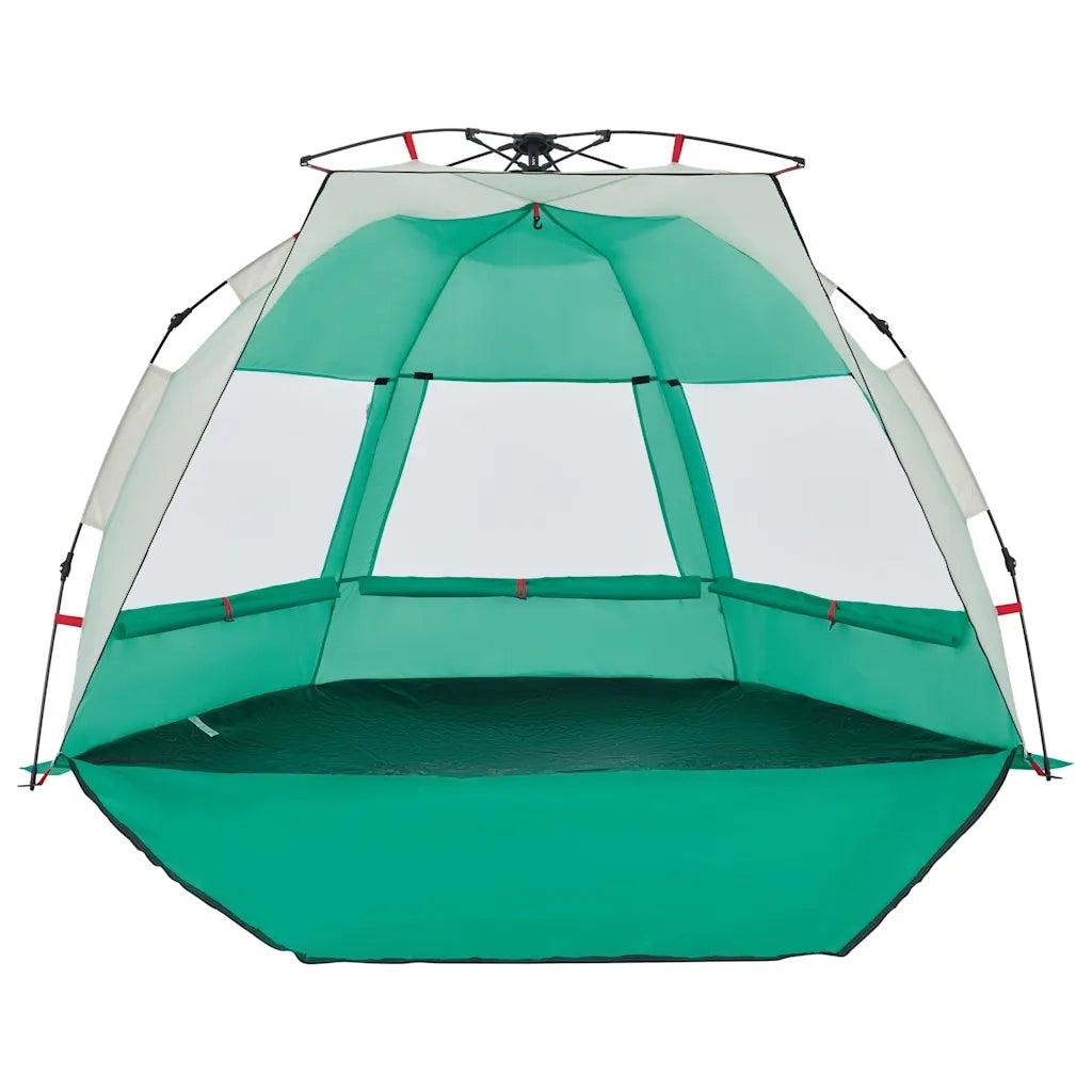 Tenda da Spiaggia 2 Persone-Tenda da campeggio Verde Rilascio Rapido Impermeabile 849838