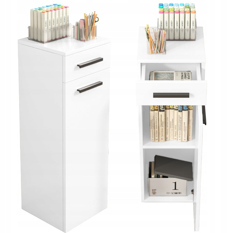 Libreria Bianca 30x30x85 cm Ideale per Ogni Ambiente
