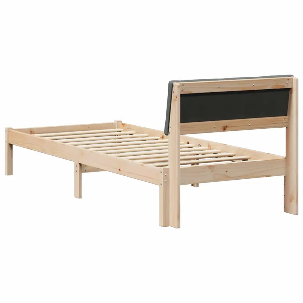 Struttura del Letto marrone e grigio scuro 75 x 190 cm