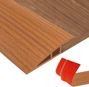Profilo di chiusura in PVC, profilo di transizione autoadesivo con regolazione di altezza da 5-10 mm, profilo di transizione per pavimenti per l'unione di pavimenti e tessuti di passaggio, pavimenti in lastre