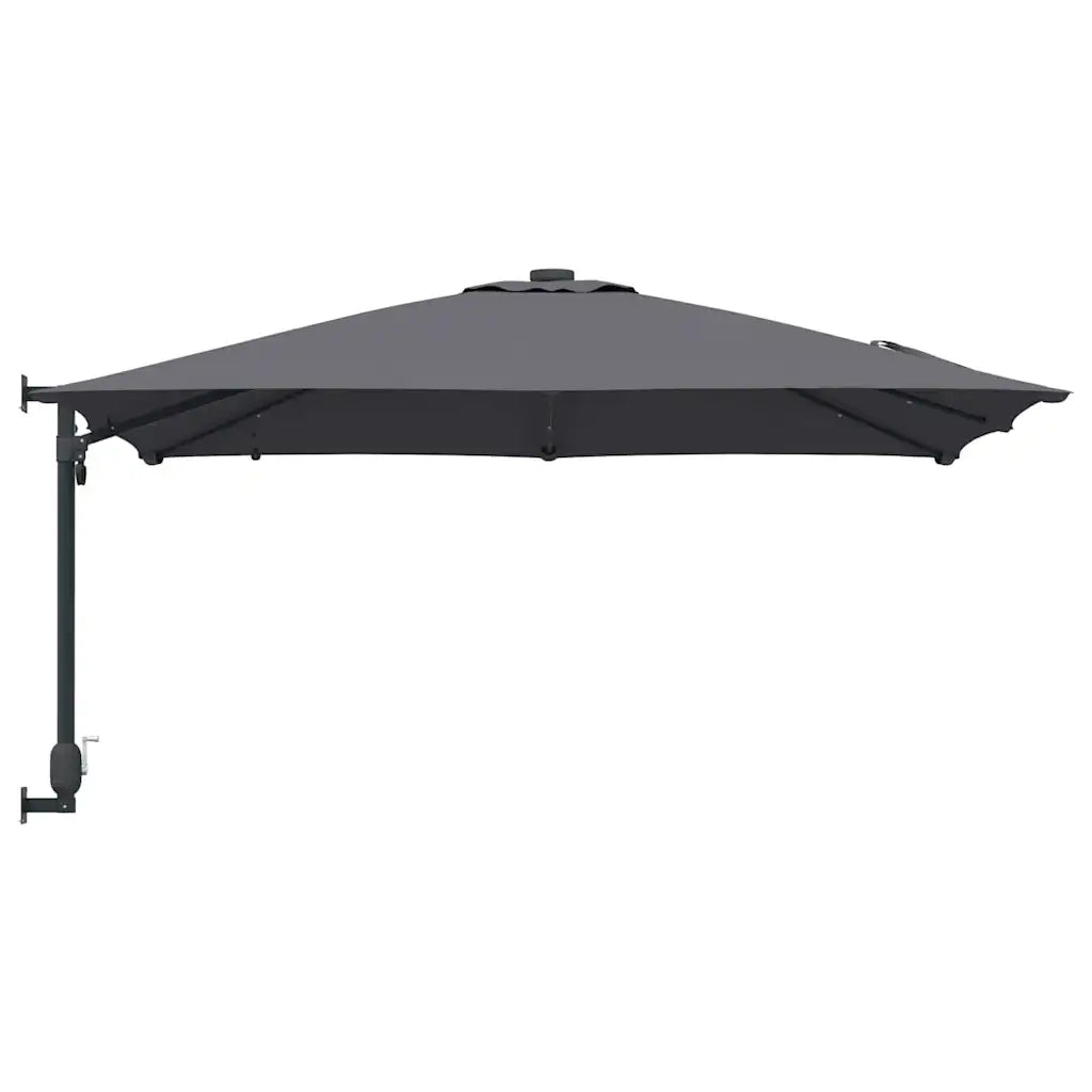 vidaXL Ombrello da giardino Antracite 248.5 x 247.5 x 160 cm Tessuto