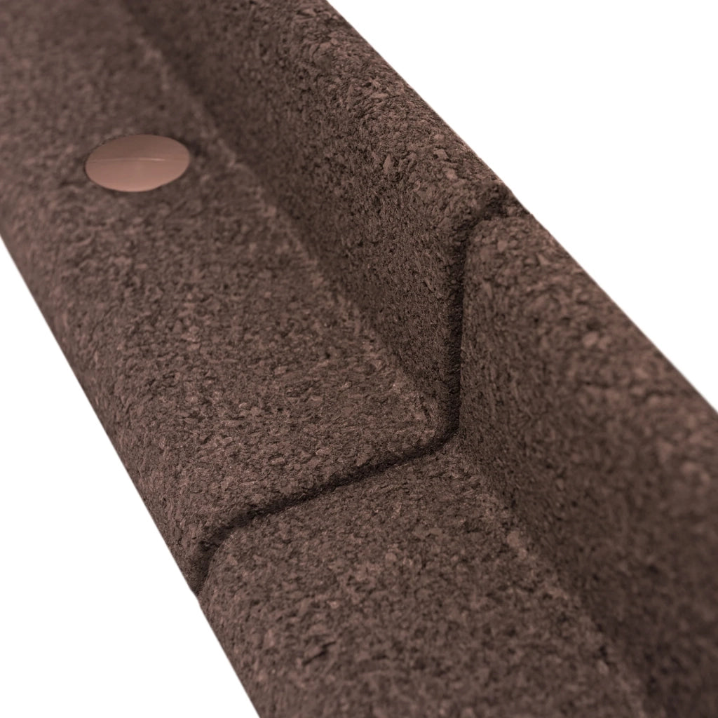 Bordura Flessibile da Giardino 22 x 1,2 m Marrone con Martello in Gomma