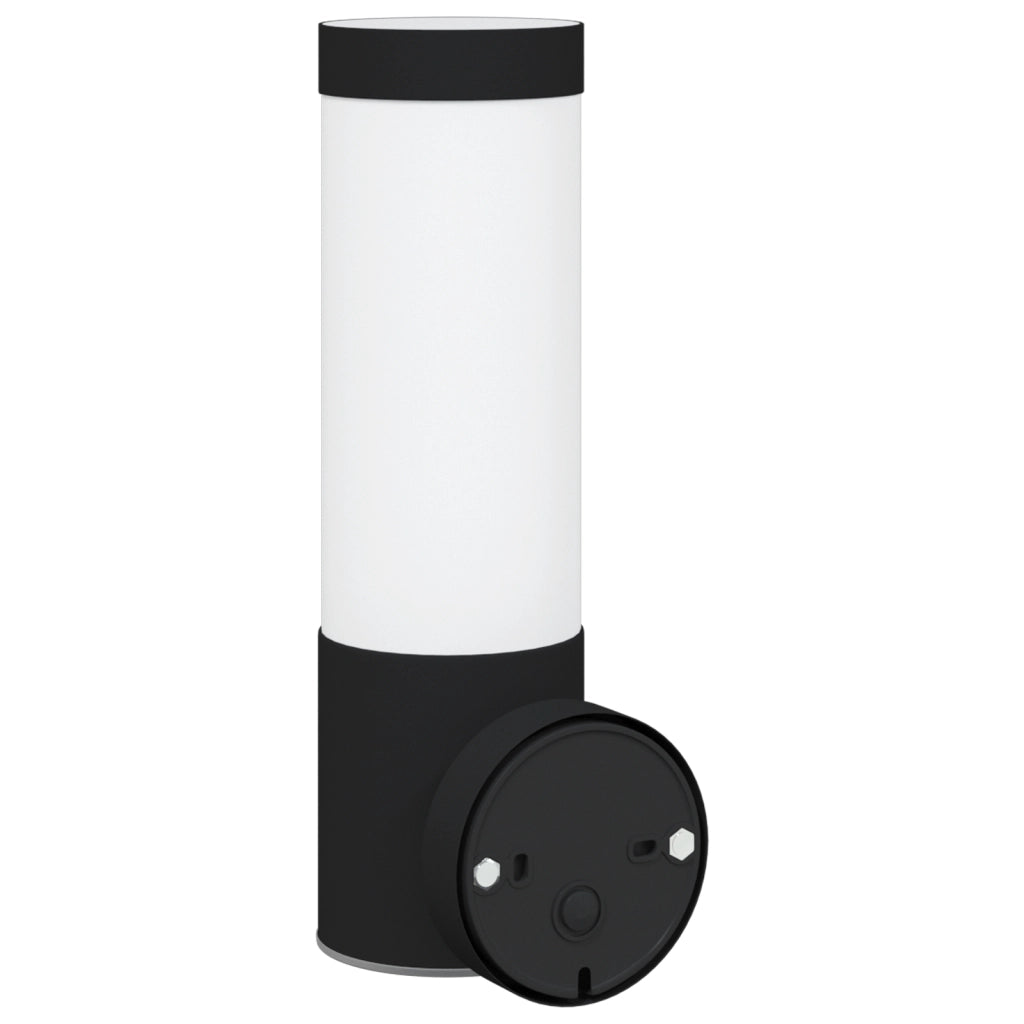Lampada da Parete Esterni  Nera in Acciaio Inossidabile IP44