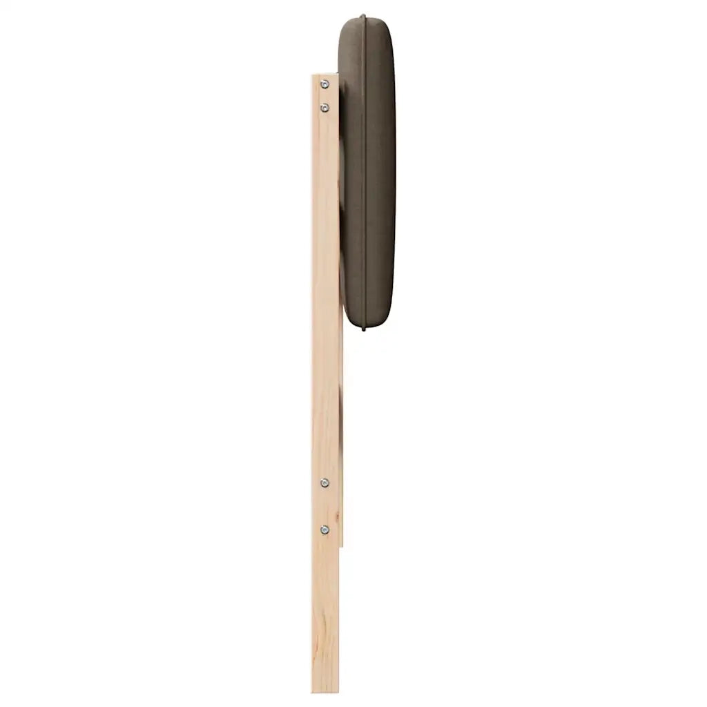Testiera | Testata imbottita Marrone e taupe 75 cm Pino massello