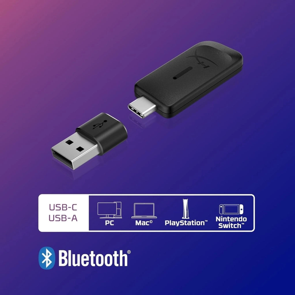 Cloud III S Wireless, Cuffie Bluetooth, Audio 3D, Microfono Noise-Cancelling, Fino a 200 ore di Autonomia, Dongle USB-C, Compatibili con PC, PS5, Nintendo Switch, Nero
