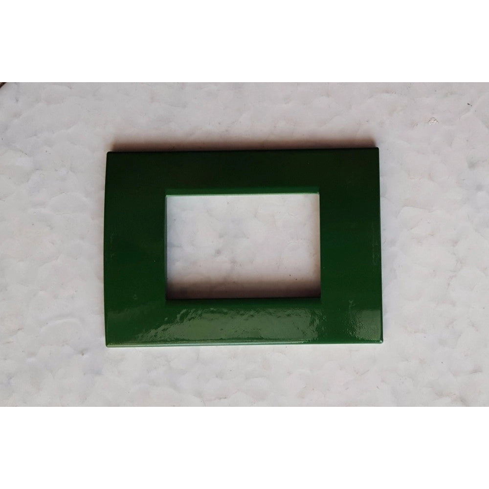 Trade Shop - Placca Placche Placchete Compatibili Living Light In Abs 3 4 7 Posti Colorate - Verde -4 Fori     -