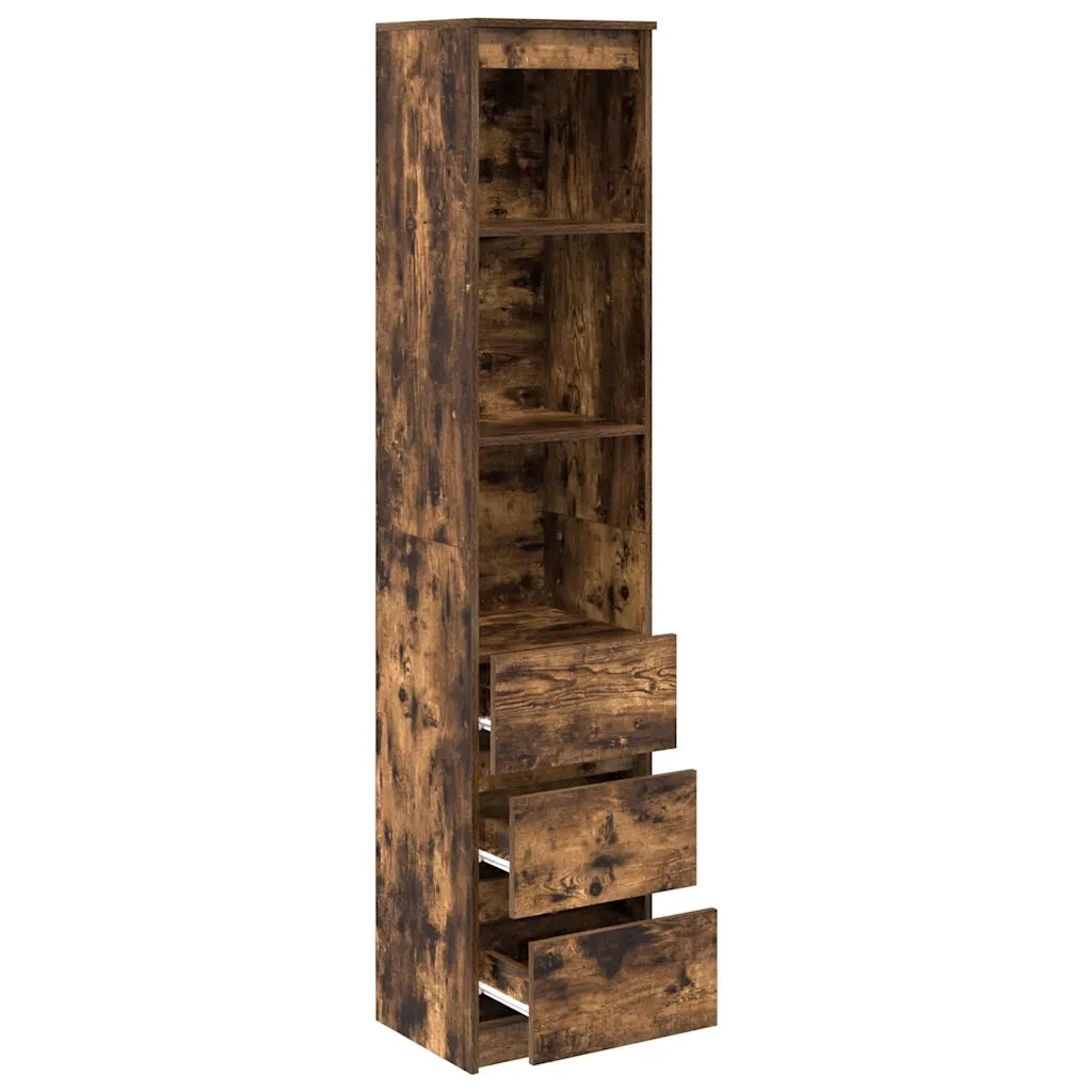 Credenza Rovere Fumo 37,5x35x180 cm in Legno Multistrato 861665