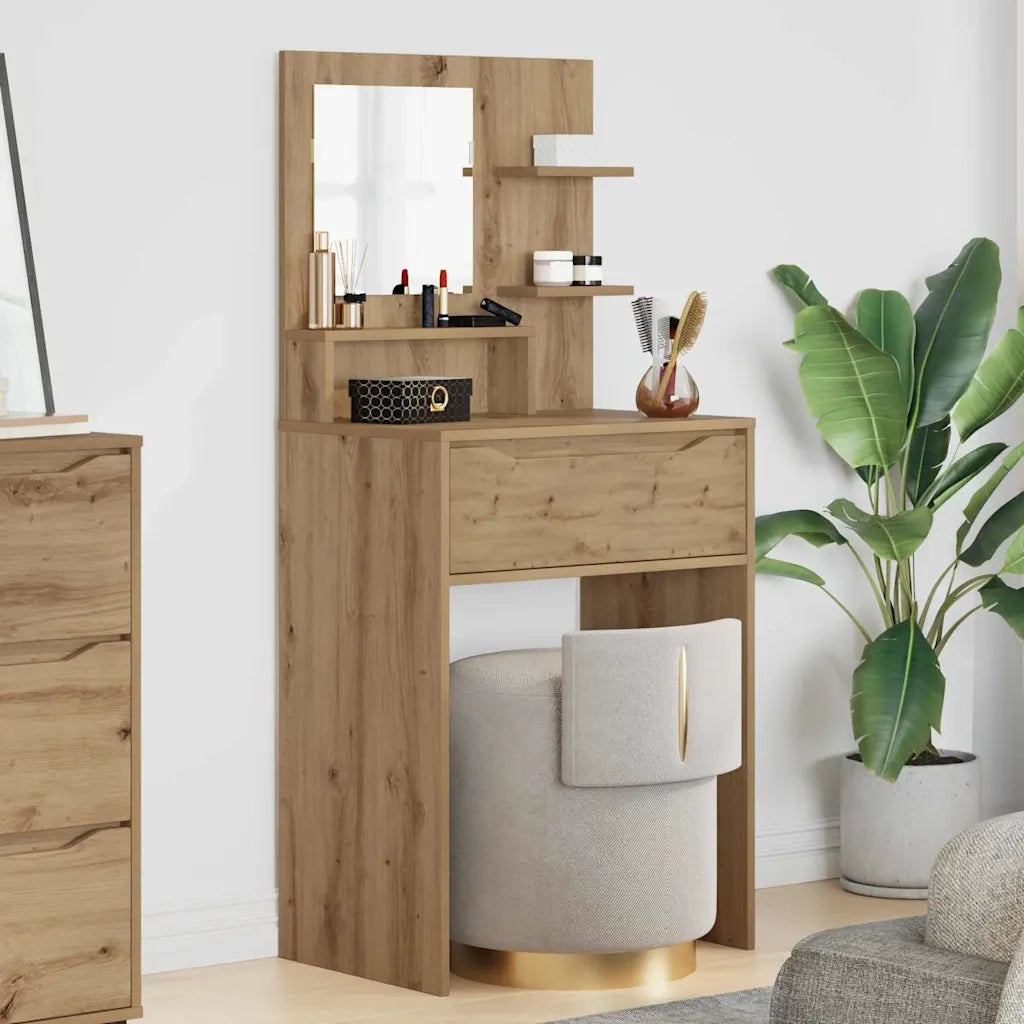 Tavoli da Trucco per Camera da Letto Rovere artigianale