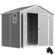 Casetta da giardino con tetto a capanna ¨C zephmum ¨C 240x190x180/228 cm