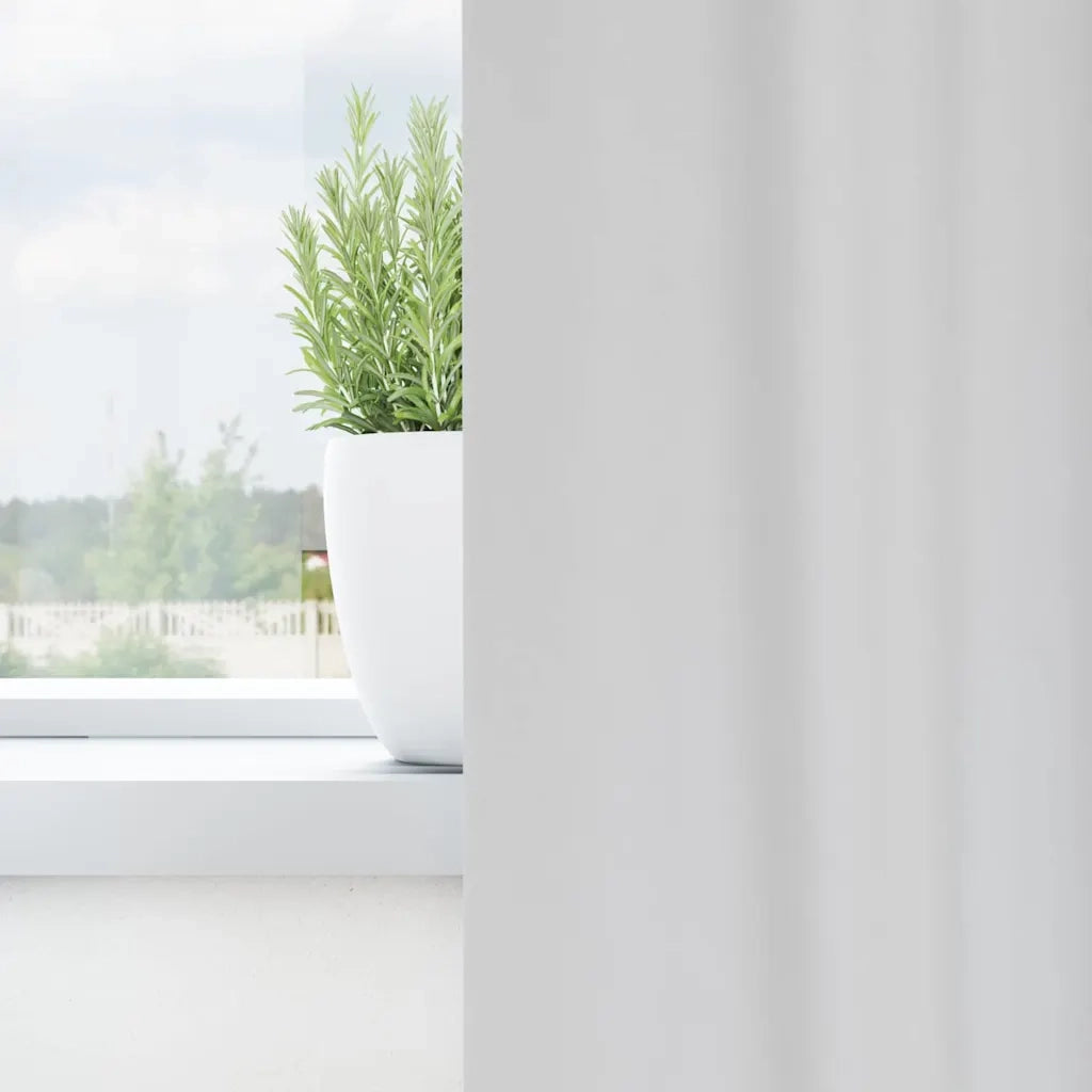 Tende Blackout con Anelli 2 pz Grigio Chiaro 260 x 140 cm 4107352