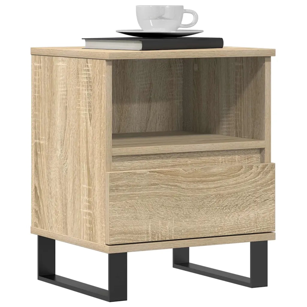 Comodino Rovere Sonoma 40x35x50 cm in Legno Multistrato 830642