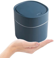 Piccola ciotola con coperchio per bancone - Utilizzato per Sala da pranzo Camera da letto Bagno Ufficio Auto Interno - Beige Blu scuro (2.2L)
