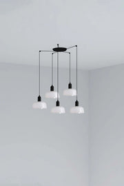 TATAWIN S metallo 5L Lampada a sospensione bianca