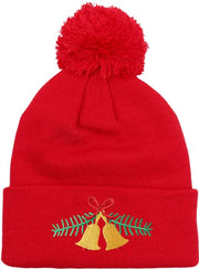 Cappello di lana con tema orologio ricamato, cappello caldo per autunno e inverno, cappello per donna (rosso), 56-58 cm