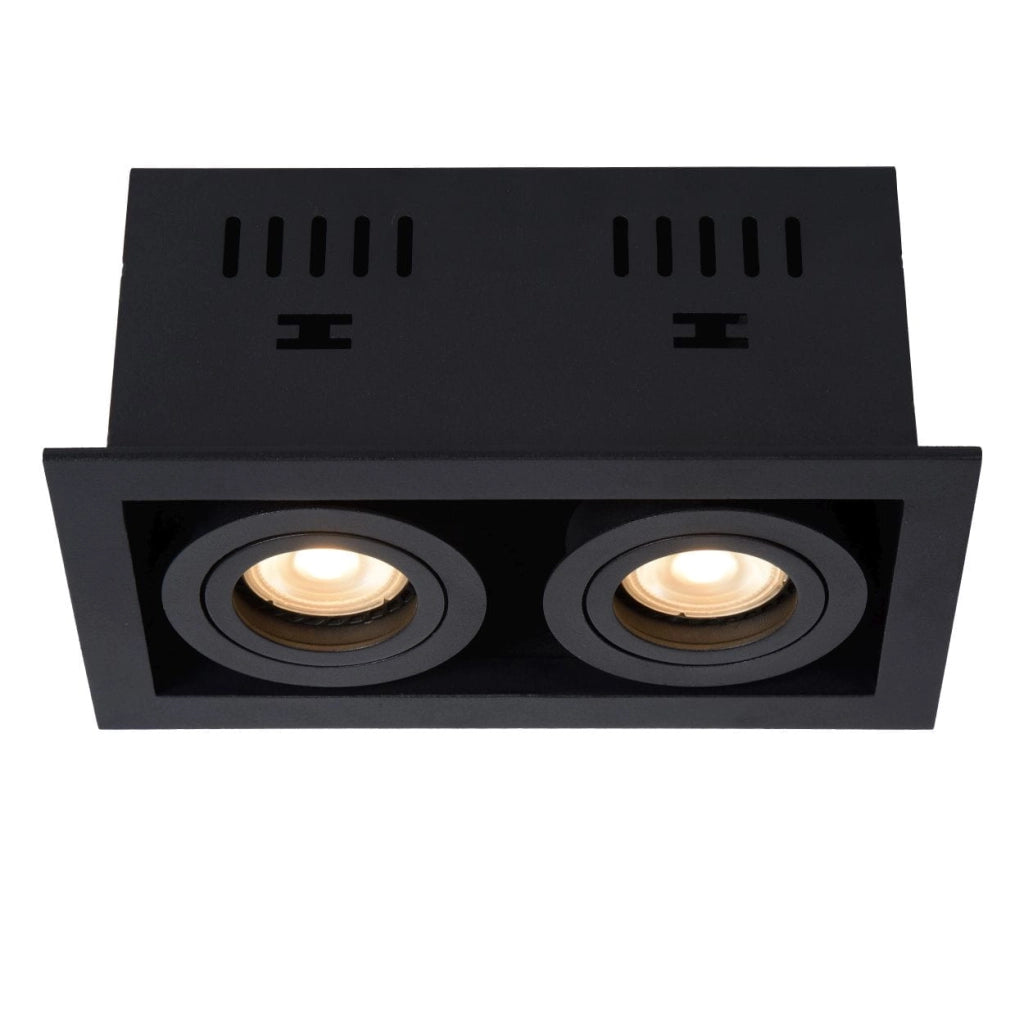Lucide Chimney faretto soffitto doppio GU10 nero 09926/02/30