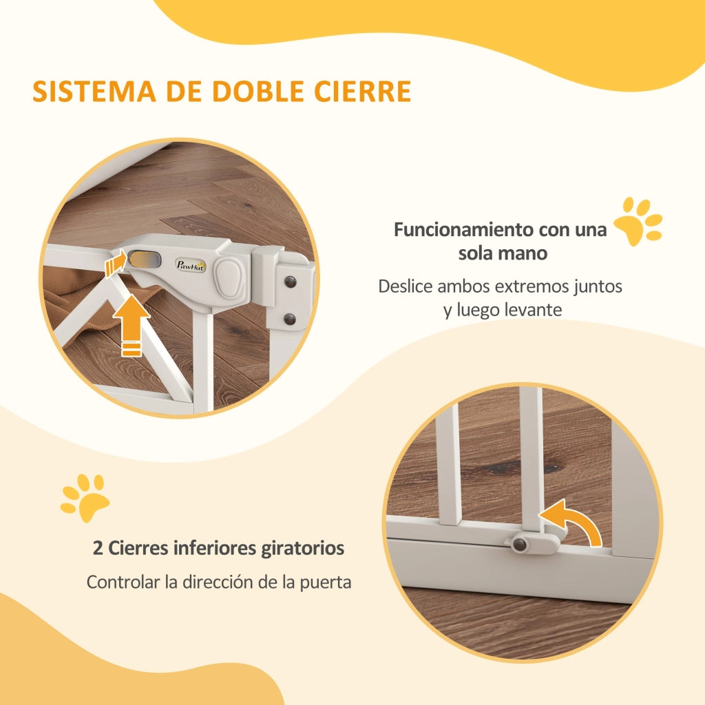 Barriera per Cani Estendibile ¨C zephmum ¨C Bianco 74-100x76 cm