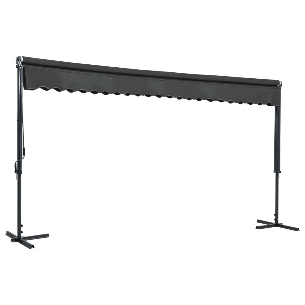Tenda Parasole con Piedistallo 500x300 cm Antracite cod mxl 59318