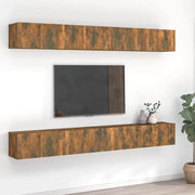 Mobili TV 8 pz Rovere Fumo 60x30x30 cm in Legno Ingegnerizzato 3120308
