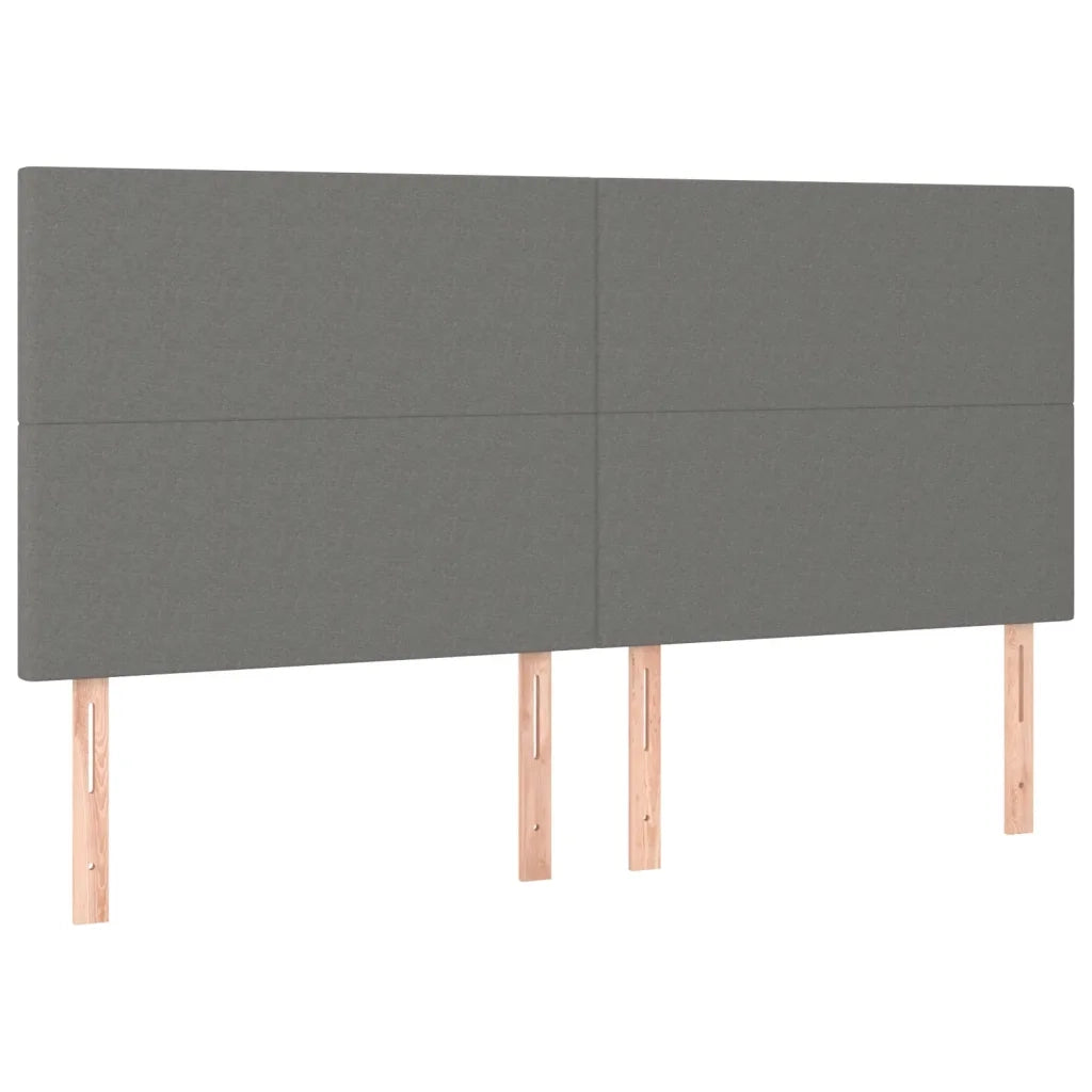 Giroletto senza Materasso-Struttura Letto Grigio Scuro 160x200 cm Tessuto 974248