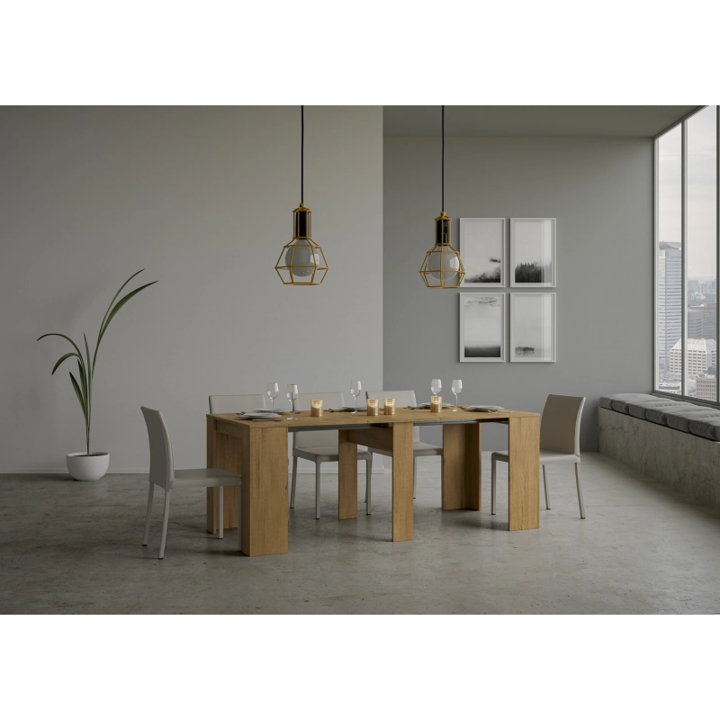 Consolle allungabile 90x48/204 cm Basic Small - Quercia Natura