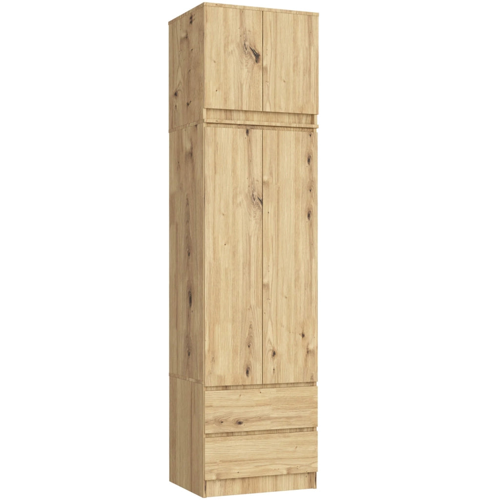 Sopralzo per armadio AKORD S60 Quercia Artisan 60 cm 2 ante 60x51x55 cm