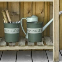 Fioriera Rialzata in Legno con Gambe e Ripiano Inferiore per Giardino e Balcone 91x51x76cm