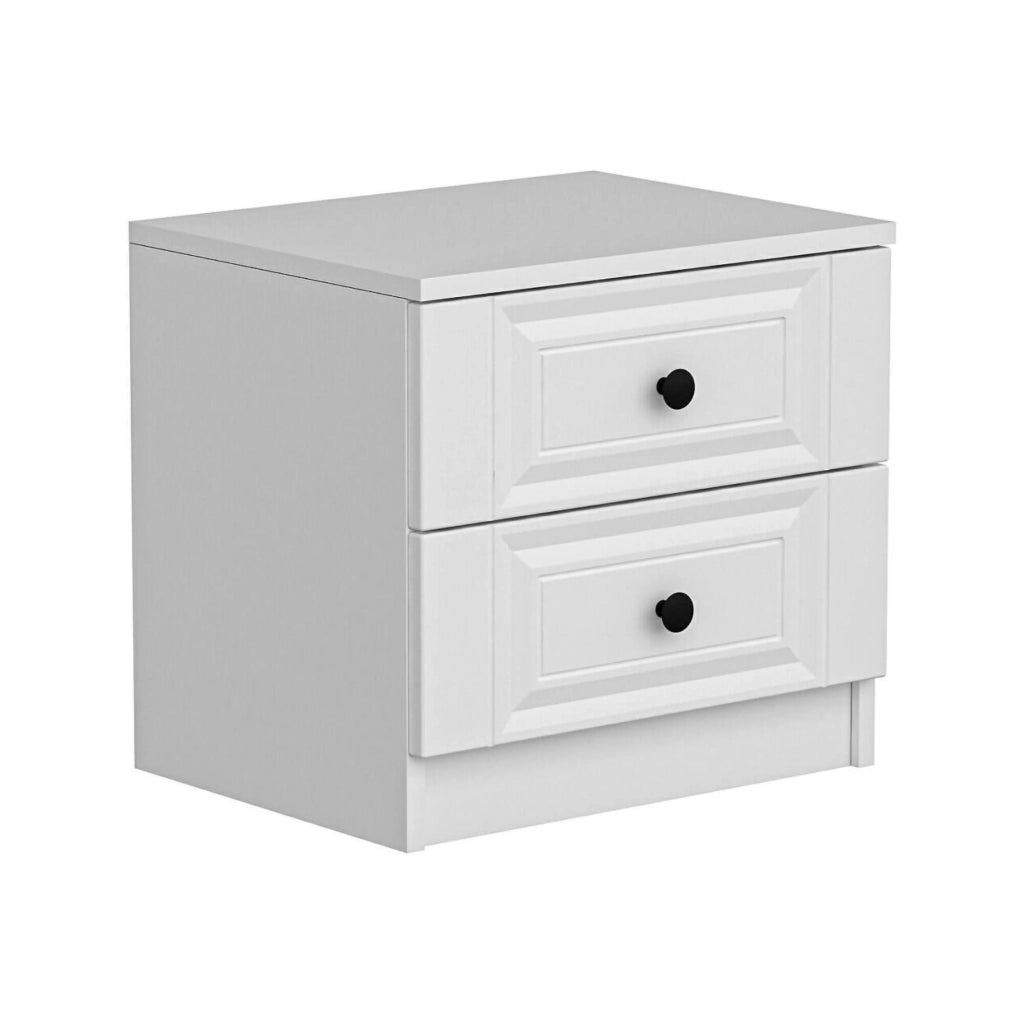 Ismael, Comodino un Ripiano, 72x42x77h cm Bianco