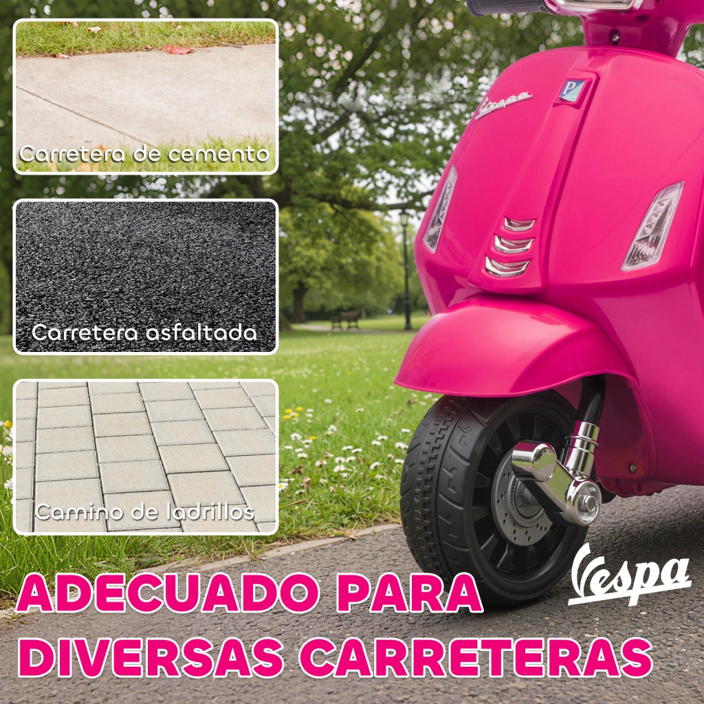 Moto Elettrica Bambini 2-4 Anni con Batteria 6V ¨C zephmum ¨C Rosa