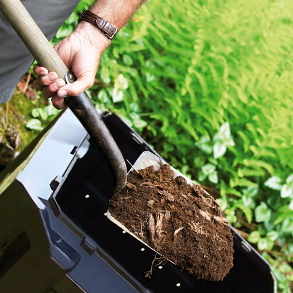 ® Compostiera 380L Compostaggio Veloce 72x72x83cm Composter Rapido Resistente alle Intemperie