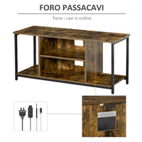 Mobile TV 110x40x50 cm per TV fino a 55 Marrone Rustico