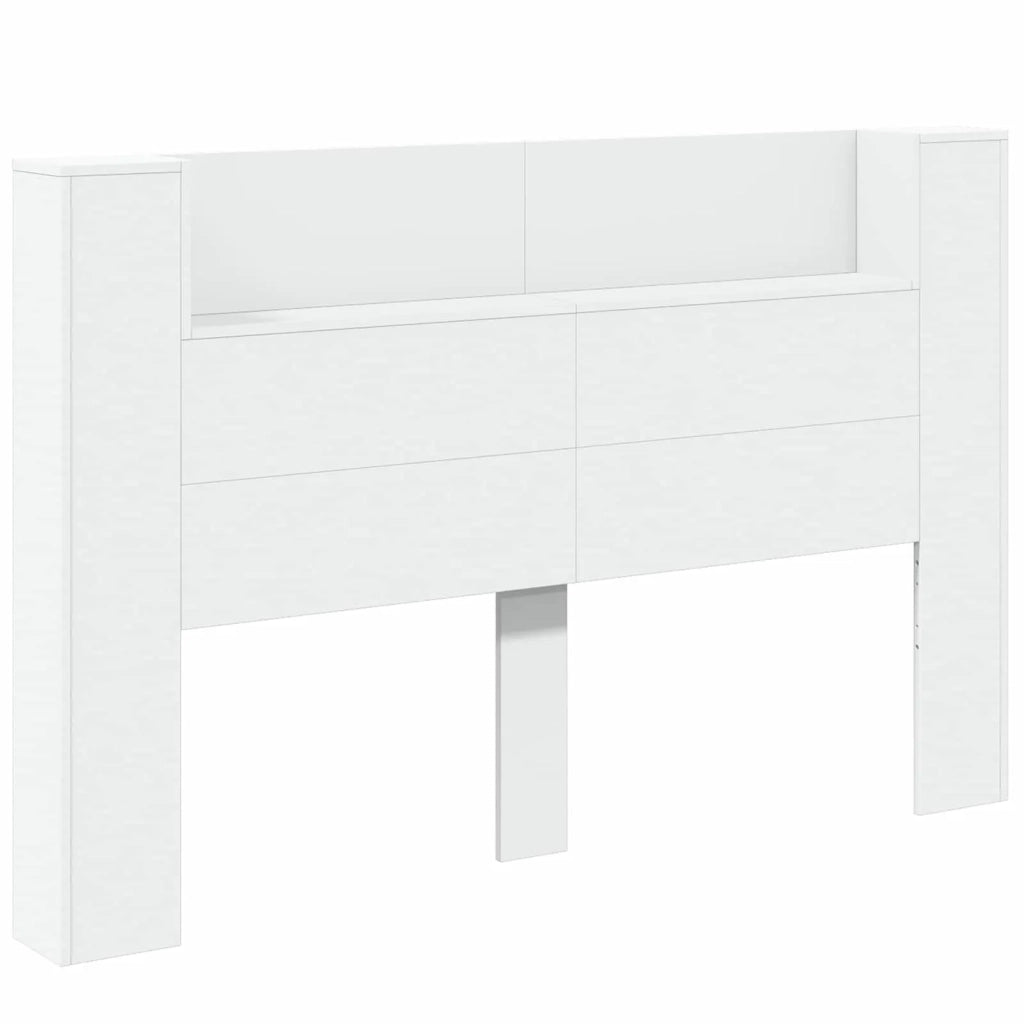 Testiera | Testata Bianco 160 x 16,5 x 103,5 cm Legno multistrato