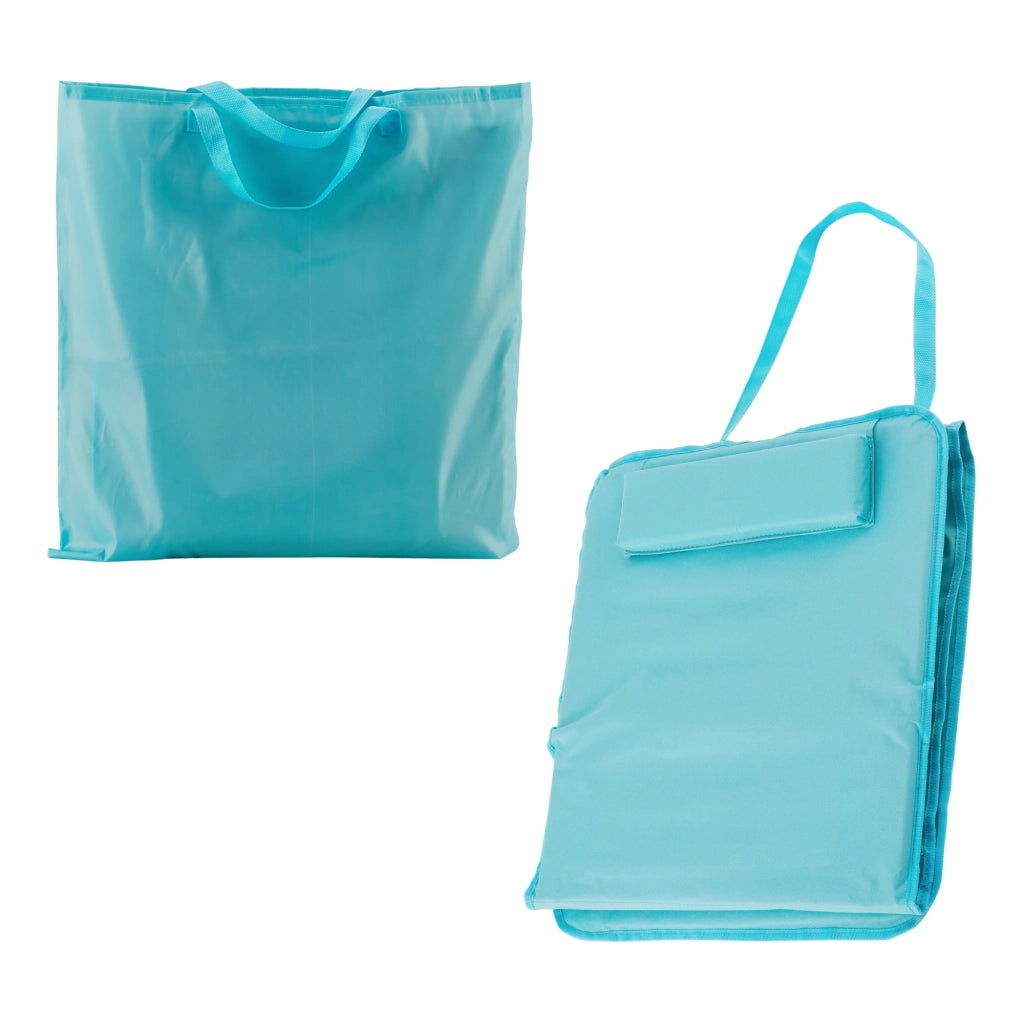 Set Cellorigo 2 Materassini Prendisole Pieghevoli incl Borsa di Trasporto - Turchese [en.casa]