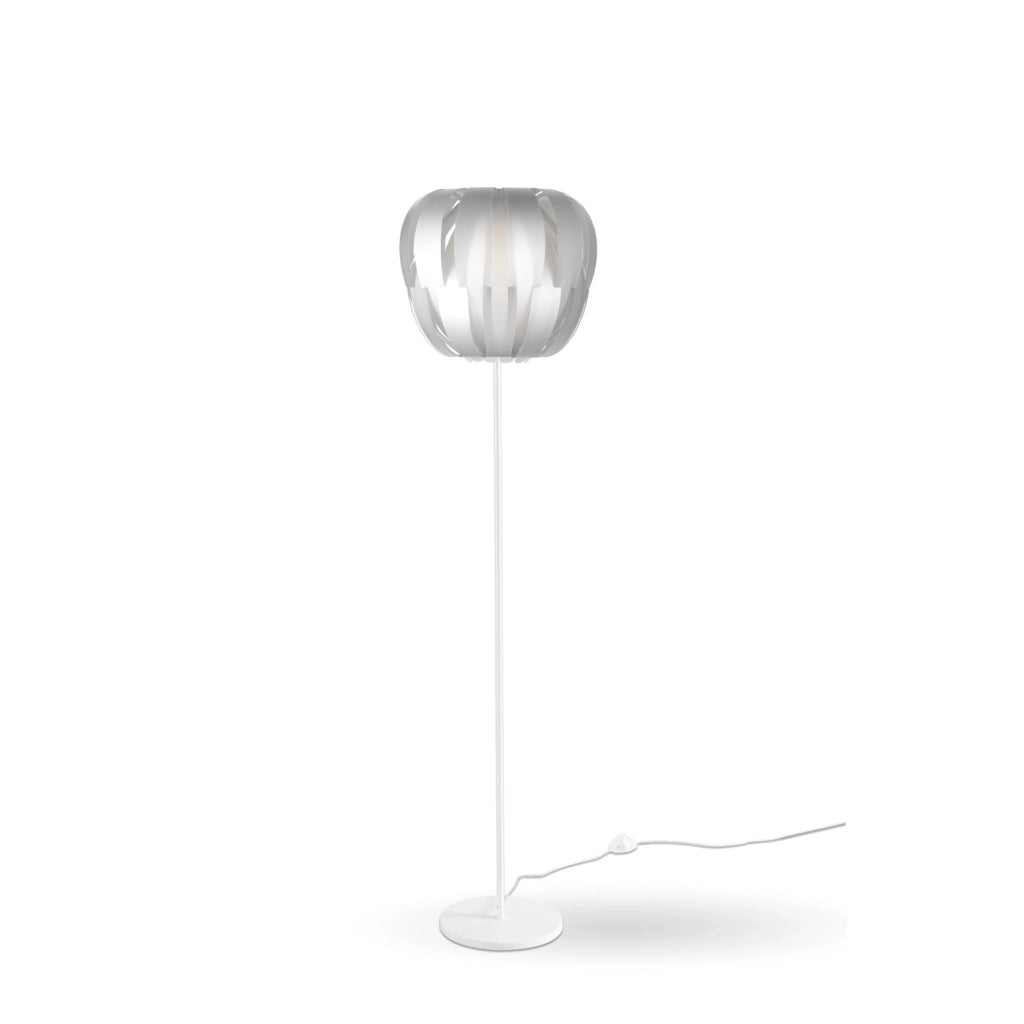 Piantana Moderna Queen Polilux ® Argento E Metallo 1 Luce E27
