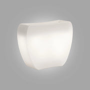 Vaso luminoso moderno di design 100x31 H80 in polimero resistente con LED bianco per interno ed esterno - Made in Italy - Monacis