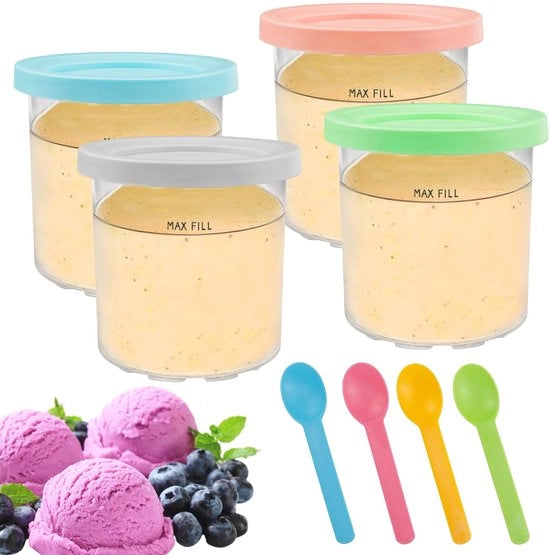 Pacco di 4 contenitori per crema per la macchina per gelato Ninja Creami per la serie NC301 NC300 NC299AMZ