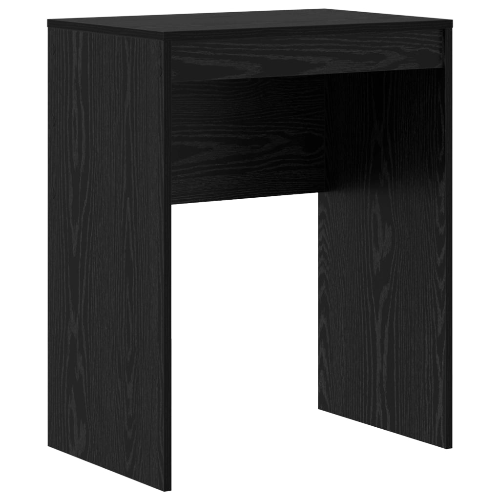 Scrivania con spazio di archiviazione in rovere nero legno ingegnerizzato