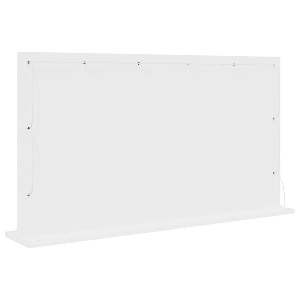 Specchio da Toeletta con luci LED Bianco 100x55x18 cm