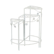 Etagère bianco antico in Metallo cm 46x32x57 - GEORGE