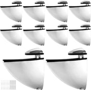 Caricatore di assi 10 pezzi - Sostegno di vetro regolabile - Acciaio inossidabile - Antiscivolo - Per assi di 3-16 mm di spessore - Reticolo di zinco