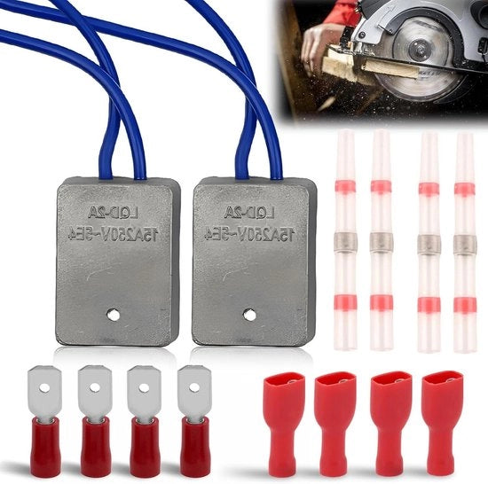 Modulo di avvio morbido da 15 A 230 V - avvio morbido per strumenti elettrici con limitatore di corrente di avvio - set di moduli inclusivo di accessori di installazione.