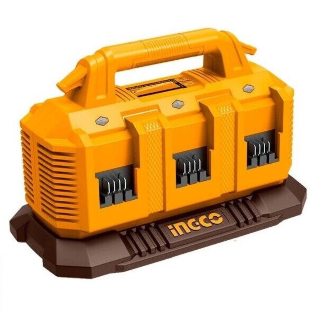 Caricabatterie portatile 20v 4ah 6 porte ricarica rapida sicura elettroutensili