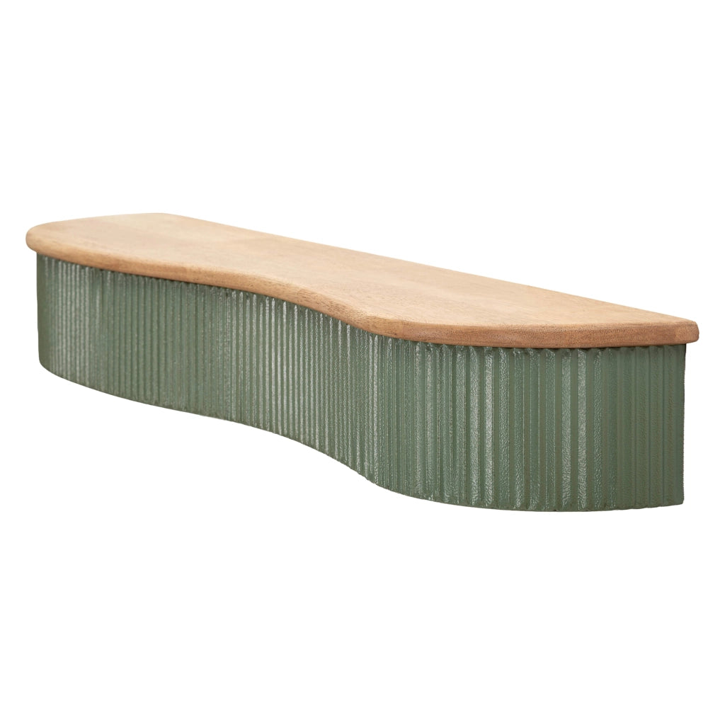 Fabalela, Mensola 2 Ripiani, 15x20x89h cm Verde