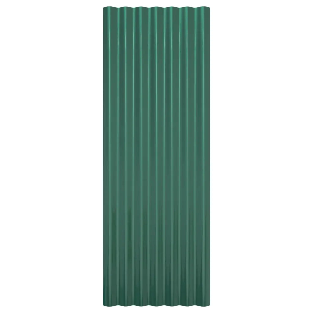 Pannelli per Tetto 12 pz Acciaio Zincato 100x36 cm 319142