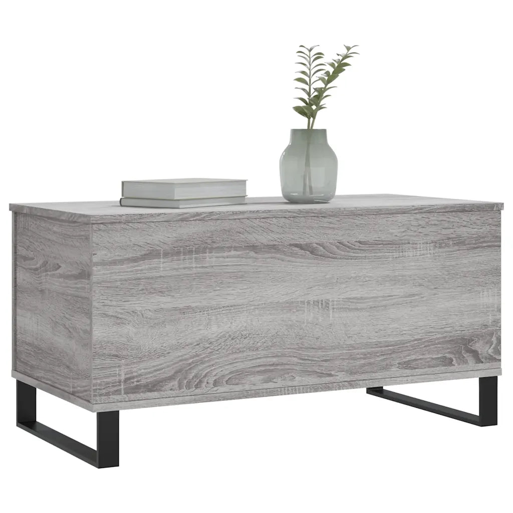 Tavolino Salotto Grigio Sonoma 90x44,5x45 cm Legno Multistrato