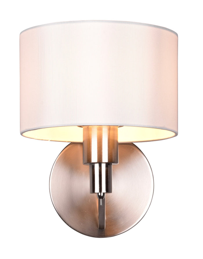 Applique da Interno Attacco E27 in Metallo Nikel Satinato